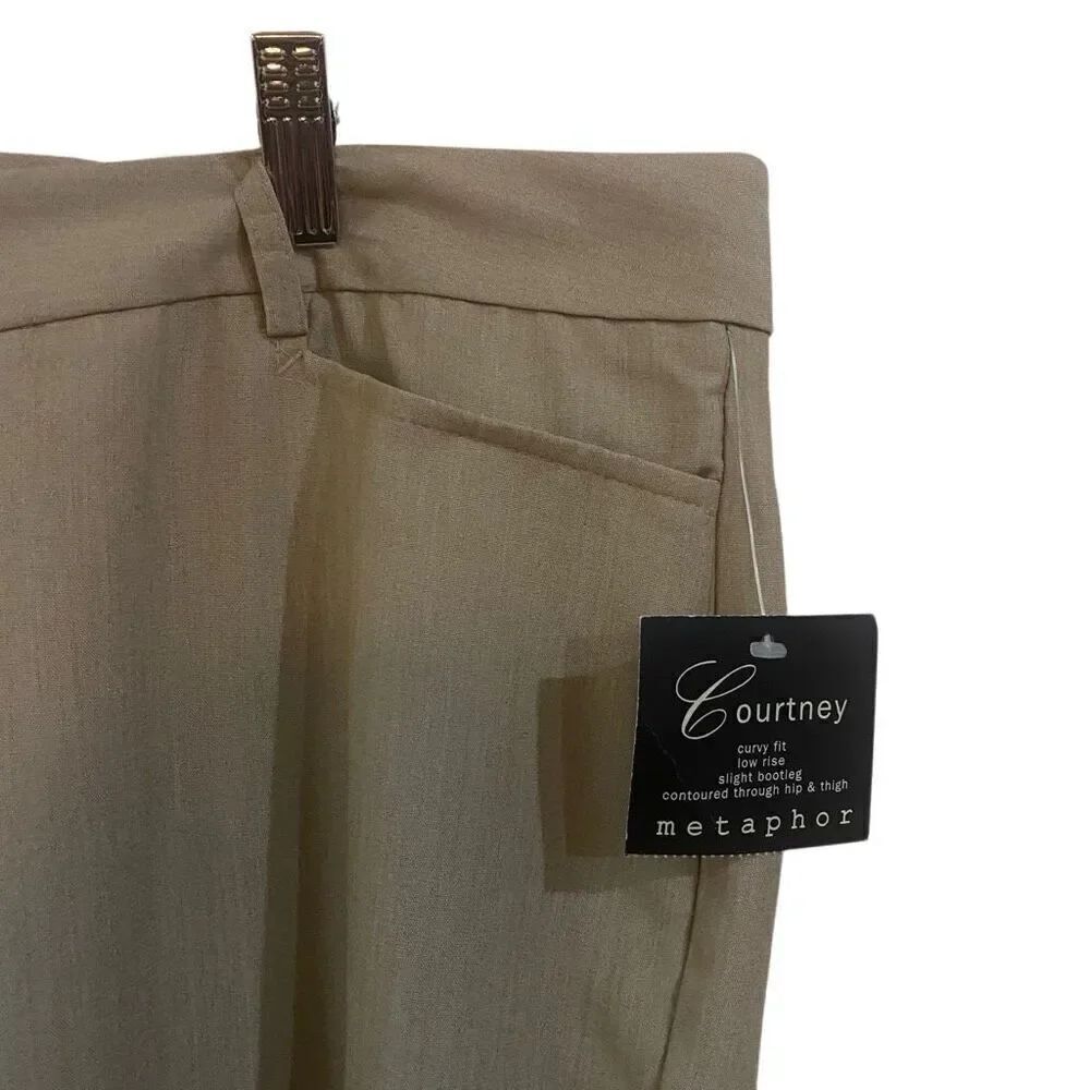Metaphor Kourtney size 18 NEW curvy fit Low rise tan - Picture 5 of 7